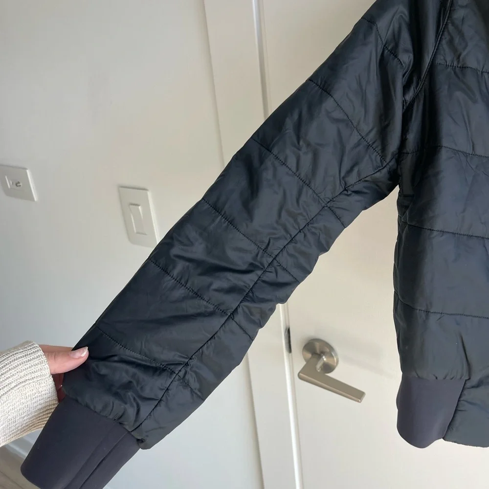 Lululemon No Stop Black Reversible Bomber Jacket